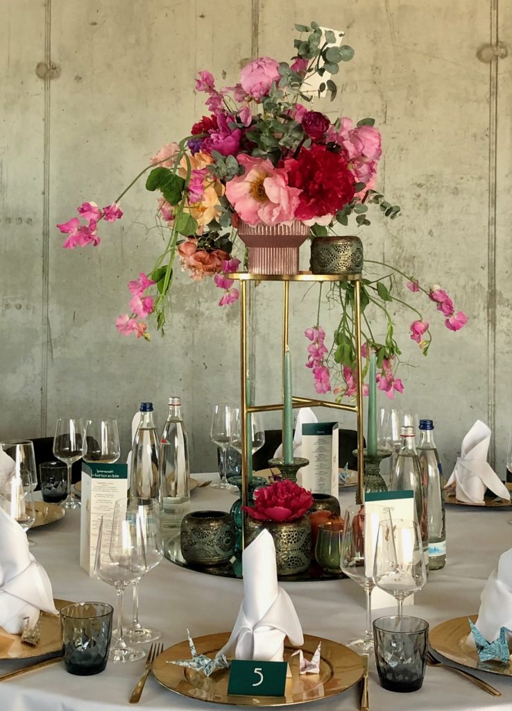 Tischdekoration Hochzeit im Loft Berlin 1